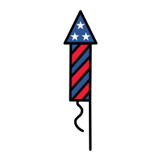 Patriotic Rocket