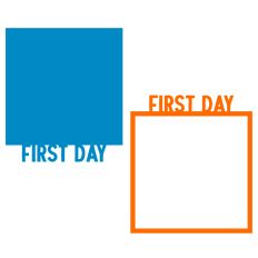 First Day Background and Frame