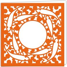 Fish Aperture Greetings Card
