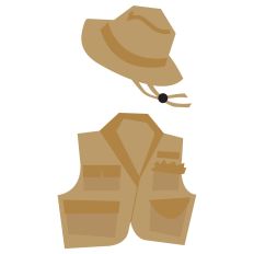 Fishing Vest and Hat