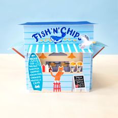 Fish and Chips Shop Print and Cut 3D Box