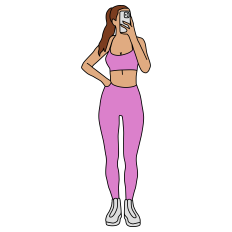 Gym Girl Selfie