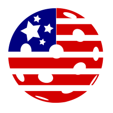 Pickleball with Stars and Stripes