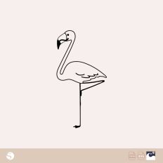 Elegant Flamingo Silhouette