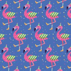 Flamingo Party - festive pattern design