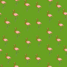 Flamingo pattern paper dark green background
