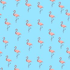 Flamingo pattern paper light turquoise background