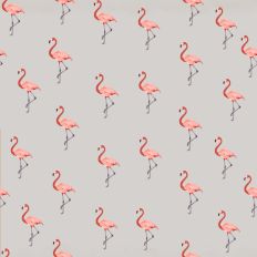 Flamingo pattern paper silver background