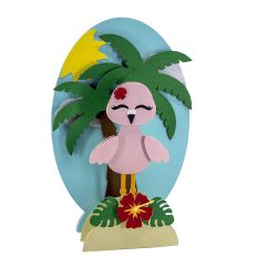 Flamingo Slice Card