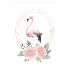 Pink Flamingo Greeting Card