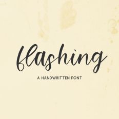 Flashing Script Font