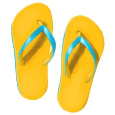 Yellow Flip Flops Print & Cut
