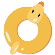 Floating Around Ducky, Pool Float, Beach Toy