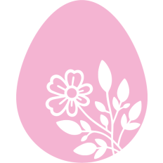 floral easter egg