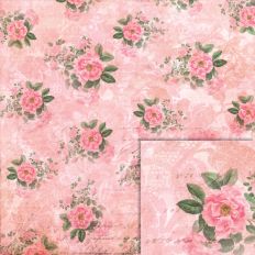 Vintage Pink Floral Old Background