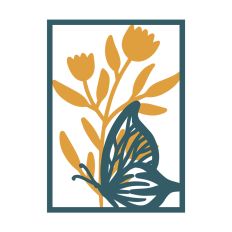 Floral Design for Cards or Shadow Boxes
