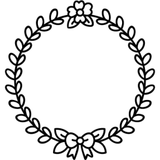 circular frame flowers