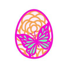 Floral Easter Egg Paper Easter Decoration