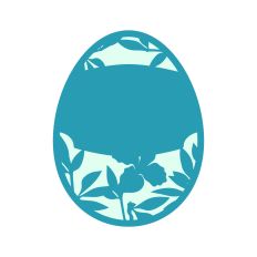 Floral Easter Egg Paper Easter Decoration