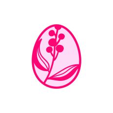 Floral Easter Egg Paper Easter Decoration