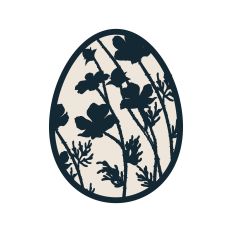 Floral Easter Egg Paper Easter Decoration