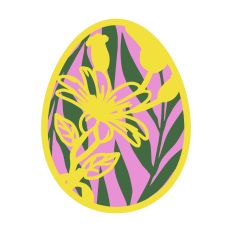 Floral Easter Egg Paper Easter Decoration