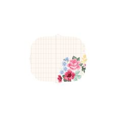 Floral Grid Label