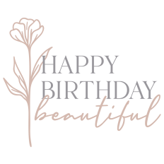 Happy Birthday Beautiful With Wildflower