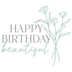 Happy Birthday Beautiful With Flowers