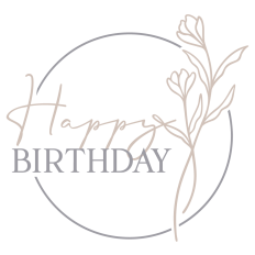Floral Happy Birthday Art
