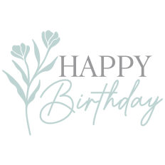 Floral Happy Birthday