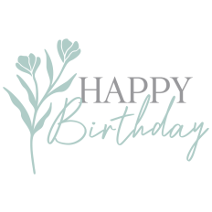 Floral Happy Birthday