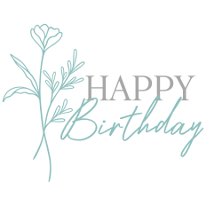 Floral Happy Birthday