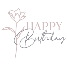 Happy Birthday With Flower