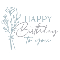 Happy Birthday With Bouquet