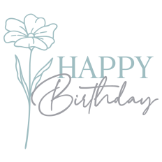 Happy Birthday With Flower