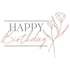 Floral Happy Birthday