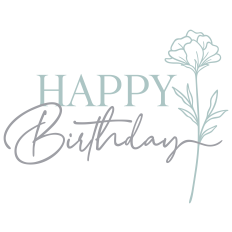 Floral Happy Birthday