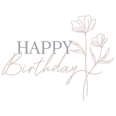 Floral Happy Birthday