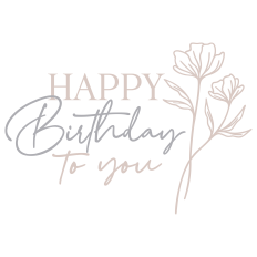 Floral Happy Birthday To You
