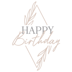 Elegant Happy Birthday Art
