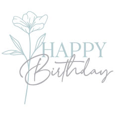 Happy Birthday With Flower