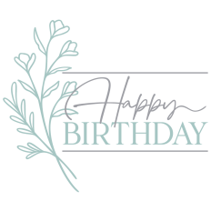 Floral Happy Birthday Art