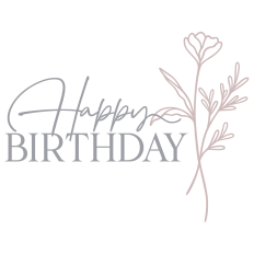 Floral Happy Birthday