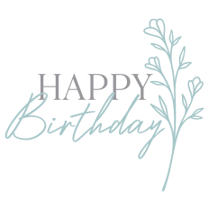Floral Happy Birthday Art