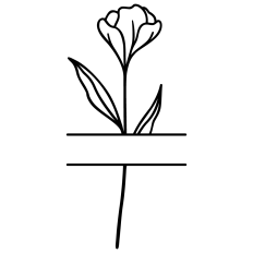 Floral Split Border