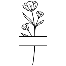 Floral Split Border