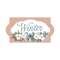 Floral Winter Label