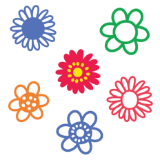 Flowers hand drawn