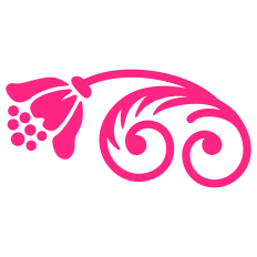 Curved Floral Flourish